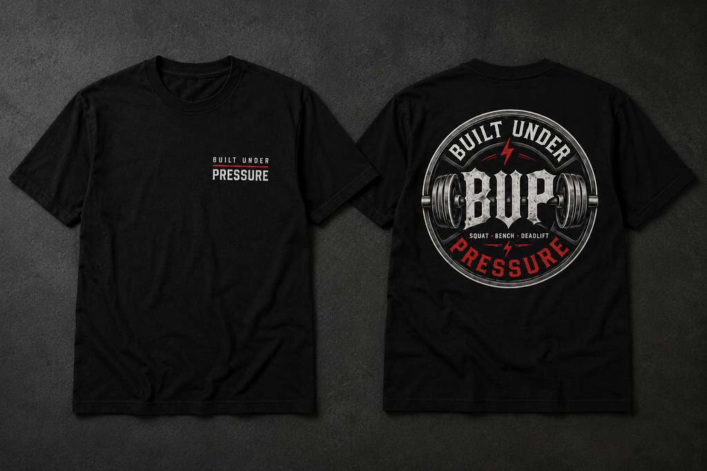 Built Under Pressure Oversized Gym Tee | Powerlifting Bodybuilding Fitness Graphic Shirt